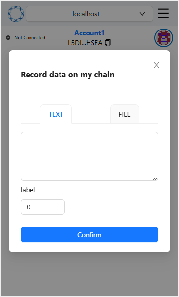 Entering data